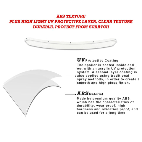 Xotic Tech Front Bumper Spoiler Splitter Diffuser Protector Detachable Middle Piece Replacement Compatible with Honda Accord Civic, Volkswagen MK5 MK6 MK7,Kia Optima,Mitsubishi Lancer