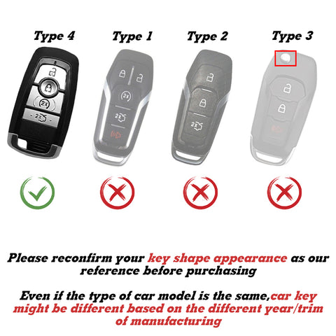 Pink TPU Key Fob Shell Full Cover Case w/Keychain, Compatible with Ford Edge Escape Expedition