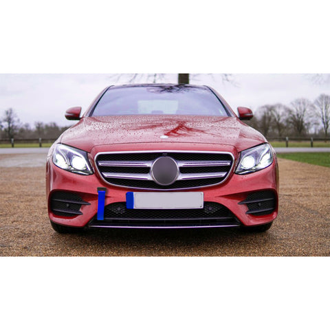 Blue / Black / Red JDM Style Tow Hole Adapter with Towing Strap for Mercedes C S ML CLA GLA Class