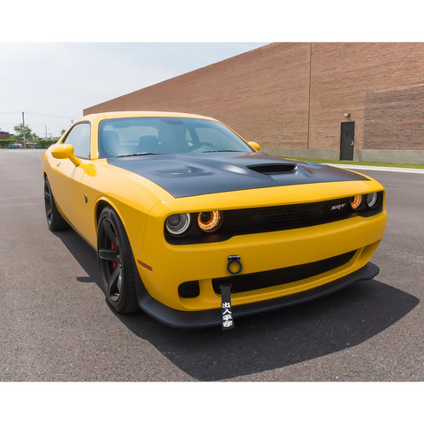 JDM Sports Tow Strap Racing Tow Strap Car Trailer Belt with Chinese Slogan + Front Tow Hook Kit Bumper Decoration + Rear Tow Towing Hook Universal for Car (Safe Trip Wherever You go,Blue)