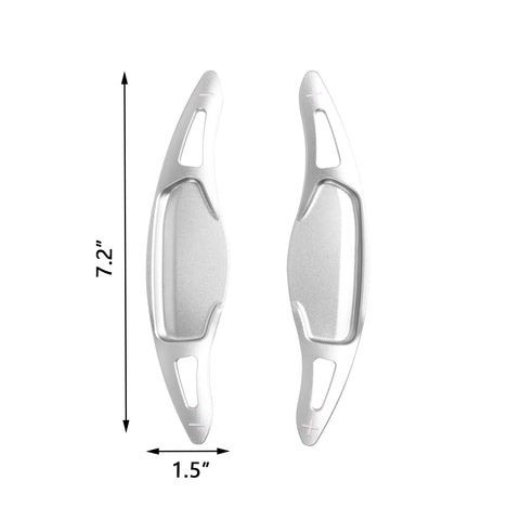 Silver Aluminum Paddle Shifter Extension Cover Kit For Kia Stinger 2018-2023