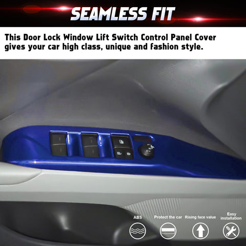 4pcs/Set Window Lift Switch Panel Overlay Trim Fit Toyota Camry 8th Gen 2018-25