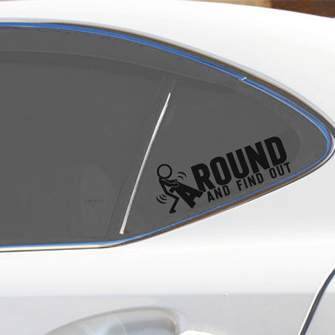 Xotic Tech FAFO Funny JDM F*ck Around and Find Out Sticker Decal Vinyl Graphic for Cars Bumper Window Trucks Vans Walls Laptop 3" x 7"