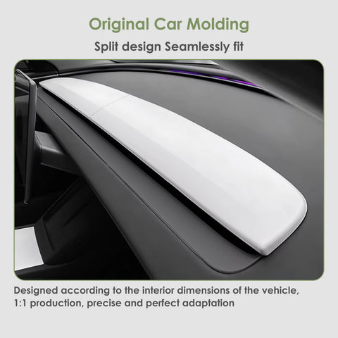 2pcs/Set Dashboard Panel Wrap Decor Cap for Tesla Model 3/Y Highland Juniper
