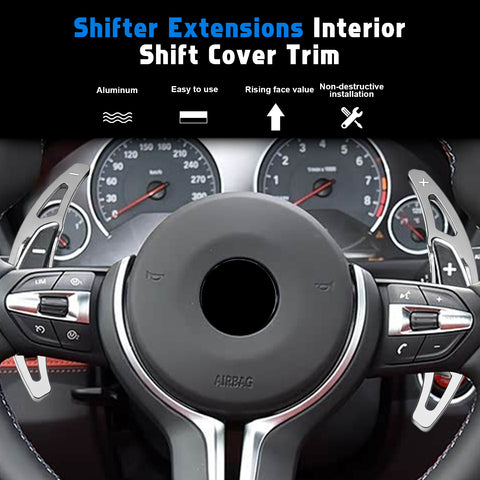 Aluminum Paddle Shifter Extension Decor Cover For BMW M2 M3 M4 M5 M6 Accessories