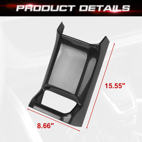 x xotic tech Rear Air Vent Outlet Panel Cover Compatible with Toyota Highlander 2020-up Rear Seat Air Condition Trim Carbon Fiber Pattern ABS Car Decoration Interior Accessories