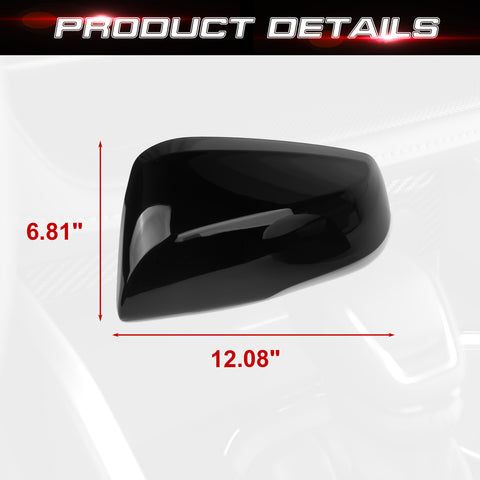 x xotic tech Carbon Fiber Style Rearview Mirror Cover Trim Molding Compatible with Toyota Highlander 2020+, Grand Highlander 2024+, RAV4 2019+, RAV4 Prime 2021+ ABS Car Decoration Exterior Accessories