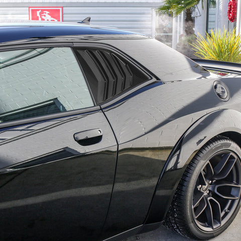 Car Exterior Rear Side Window Louvers Windshield Trim for Dodge Challenger 2008+