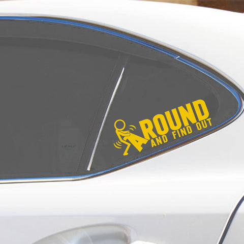 Xotic Tech FAFO Funny JDM F*ck Around and Find Out Sticker Decal Vinyl Graphic for Cars Bumper Window Trucks Vans Walls Laptop 3" x 7"