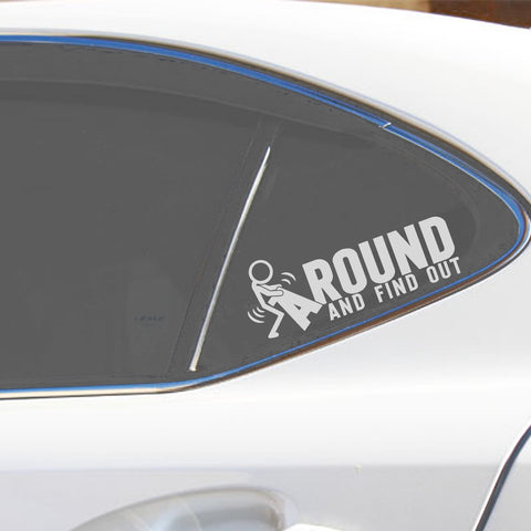 Xotic Tech FAFO Funny JDM F*ck Around and Find Out Sticker Decal Vinyl Graphic for Cars Bumper Window Trucks Vans Walls Laptop 3" x 7"