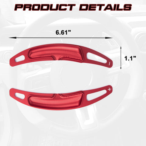 Red Aluminum Paddle Shifter Extension For Porsche Panamera Macan Cayenne 718 918