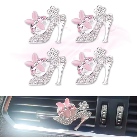 Bling Car Air Fresheners Rhinestone Diffuser Vent Clips Decor Universal Fit