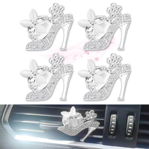 Bling Car Air Fresheners Rhinestone Diffuser Vent Clips Decor Universal Fit