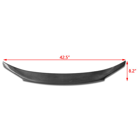 For Honda Civic 2016-2020 4DR JDM Style Carbon Fiber Rear Trunk Lip Wing Spoiler