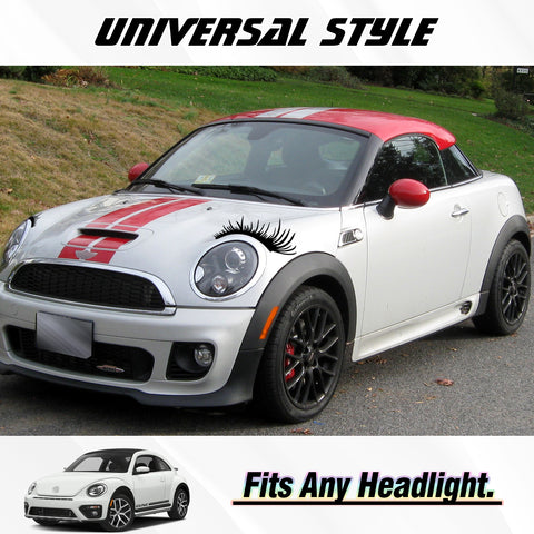 Xotic Tech CarLashes Car Headlight Eyelashes Stickers Fashion Fake Cute Decal Universal for Car Truck Headlamp Headlight