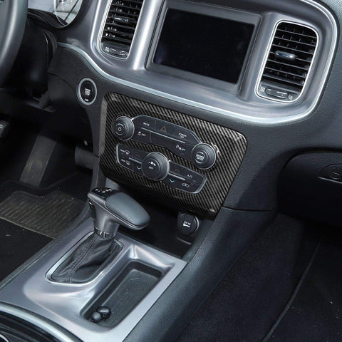 Carbon Look Air Conditioner Switch Panel Cover Trim for Dodge Charger 2015-25