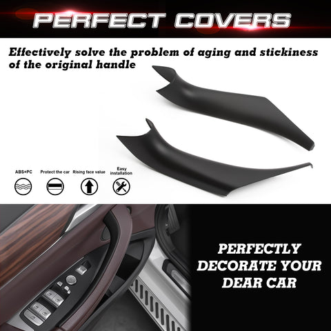 Xotic Tech 2PCS Door Handle Covers Compatible with BMW X3 G01 2018-2024, X4 G02 2019-2024, Left and Right Side Inner Door Pull Handle Covers