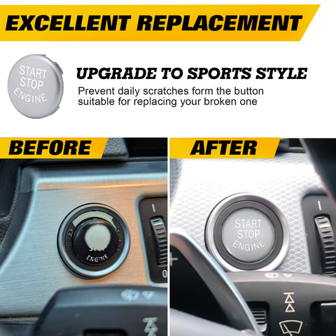 Red Start Stop Engine Button Switch Cover Trim for BMW X1 X3 X5 X6 E70 E71 E72 E90 E91 E92 E93 E60 E83 E84 320 520 525 328i 335i 330i