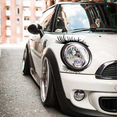 Xotic Tech CarLashes Car Headlight Eyelashes Stickers Fashion Fake Cute Decal Universal for Car Truck Headlamp Headlight
