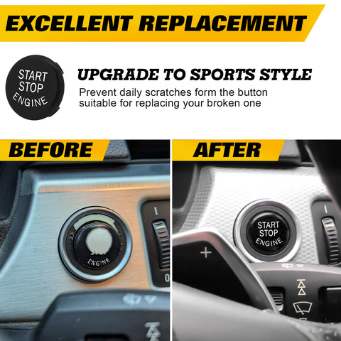 Red Start Stop Engine Button Switch Cover Trim for BMW X1 X3 X5 X6 E70 E71 E72 E90 E91 E92 E93 E60 E83 E84 320 520 525 328i 335i 330i