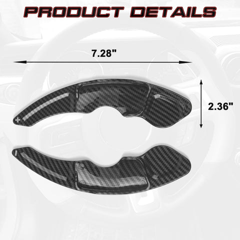 Carbon Fiber Style Steering Wheel Paddle Shifter Extension For Lexus IS IS-F NX