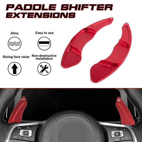 Alloy Paddle Shifter Extension Accessories For Volkswagen Golf7 GTI Polo Jetta
