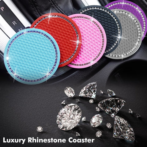 2.75 Inch Silicone Bling Car Cup Holder Insert Coaster Auto Interior Accessories
