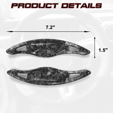 Forged Pattern Steering Wheel Paddle Shifter Extension For Kia Stinger 2018-up