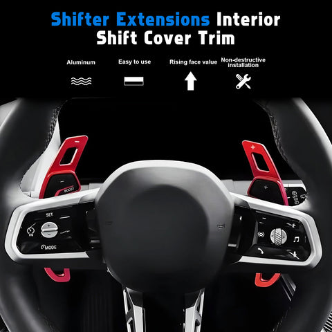 Paddle Shifter Extension Decor Cover For BMW 5 Series G60 2024-up X1 U11 X3 G45