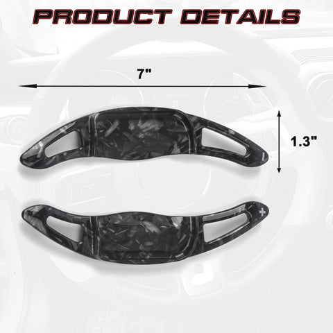 Forged Pattern Steering Wheel Paddle Shifter Extension For Toyota Camry 2018-up