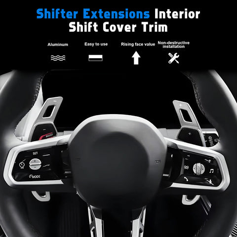 Paddle Shifter Extension Decor Cover For BMW 5 Series G60 2024-up X1 U11 X3 G45
