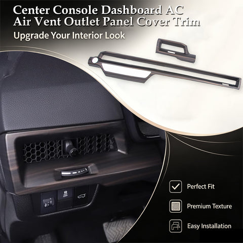 Wood/ Carbon Look Dashboard Air Vent Outlet Stripe Cover For Honda CRV 2023-2027