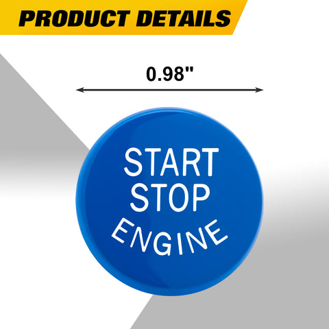 Red Car Engine Start Stop Switch Push Button Cover for BMW F30 F10 F15 F25 F48 X1 X3 X4 X5 X6 (F Class with OFF Button)