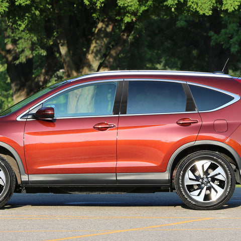 x xotic tech Pillar Post Side Door Window Cover Trim Pre-Cut Molding, Compatible with Honda CRV 2012-2016 (Glossy Black)