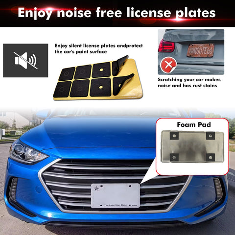 x xotic tech Anti Theft License Plate Screws Kit, Stainless Steel Bolt Fasteners Nut Kits for Car Tag Frame Holder, Tamper Proof Screws Mounting Hardware, 1/4"(M6) Security Screw Set, Rust Proof Screw Caps