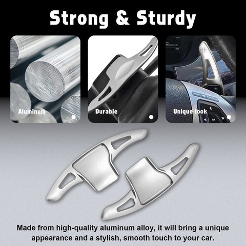 Aluminum Paddle Shifter Extension Decoration Cover For Ford Explorer 2013-2019