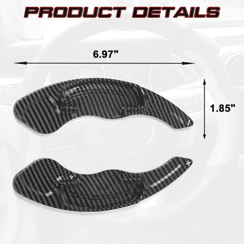 Carbon Fiber Look Steering Wheel Paddle Shifter Extension For Honda Accord Civic