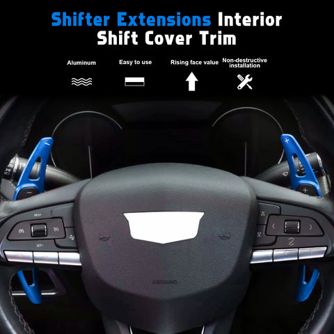 Paddle Shifter Extension Decor Cover Kit For Cadillac XT4 CT4 CT5 XT6 2020-up