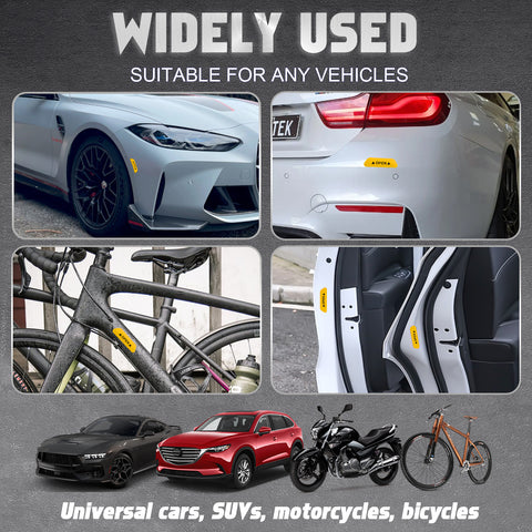 Door Open Warning Reflective Stickers Night Safety Decals Automotive Accessories