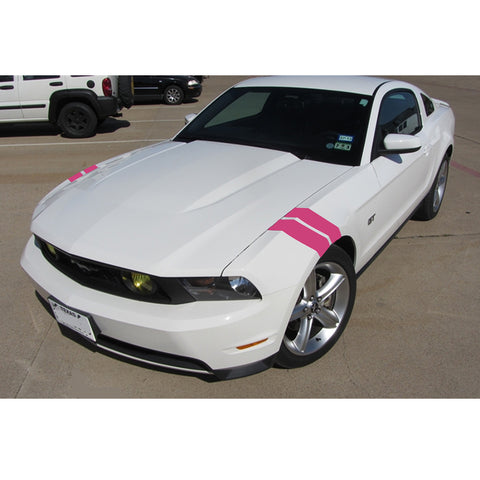 Blue Roll Front Hood Hash Mark Fender Racing Rally Stripes Sticker Vinyl Decal