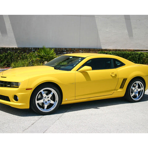 6pcs Car Body L&R Side Vent Insert Stripe Decal Vinyl Inlay Sticker Compatible with Chevrolet Camaro 2010-2015 (Glossy Black)