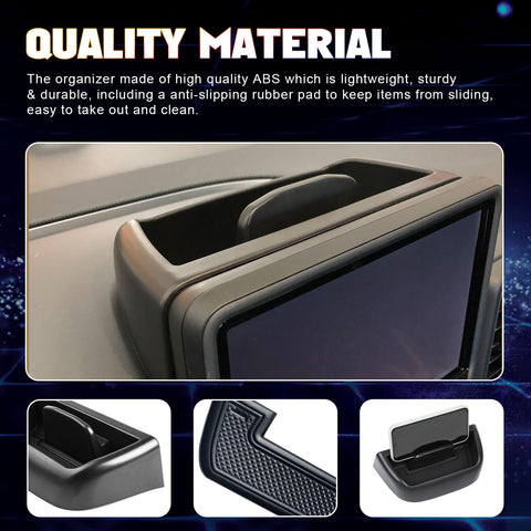 Center Dashboard Touch Screen Storage Organizer For Ford Bronco Sport 2021-2024