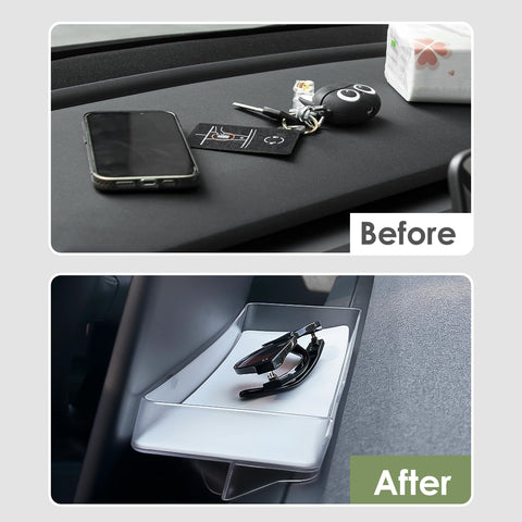 Center Console Dashboard Hidden Storage Organizer for Tesla Refresh Model 3 Y