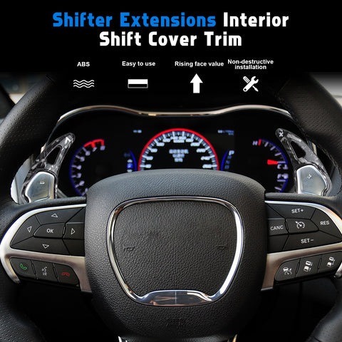 Paddle Shifter Extension Cover For Dodge Challenger Charger Durango SRT/Hellcat