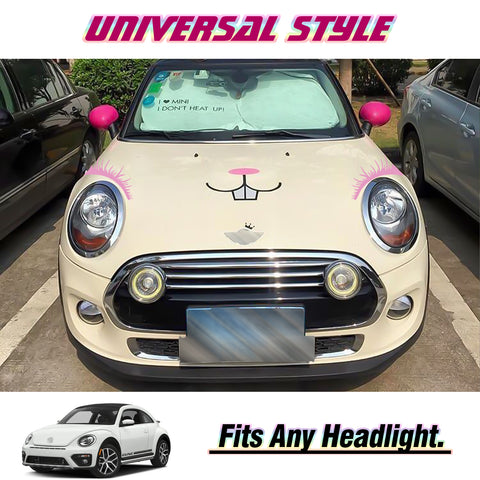 Xotic Tech CarLashes Car Headlight Eyelashes Stickers Fashion Fake Cute Decal Universal for Car Truck Headlamp Headlight