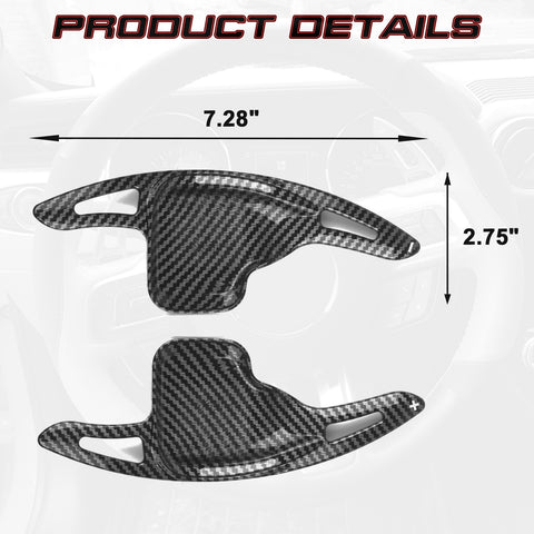 Carbon Fiber Black Steering Wheel Paddle Shifter Extension Kit For BMW X1 X4 X5