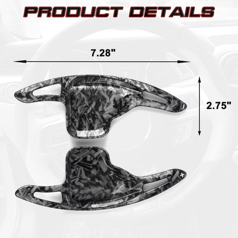 Black Forged Style Steering Wheel Paddle Shifter Extension Kit For BMW X1 X4 X5