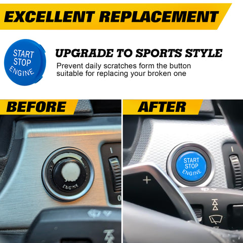 Red Start Stop Engine Button Switch Cover Trim for BMW X1 X3 X5 X6 E70 E71 E72 E90 E91 E92 E93 E60 E83 E84 320 520 525 328i 335i 330i