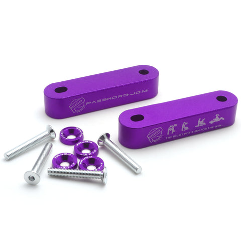 Red / Gold / Blue / Black / Neo / Silver Hood Spacer Riser Kit for Honda Civic Acura Integra, Aluminum Alloy Billet Car Hood Vent Spacer Riser Modification Set