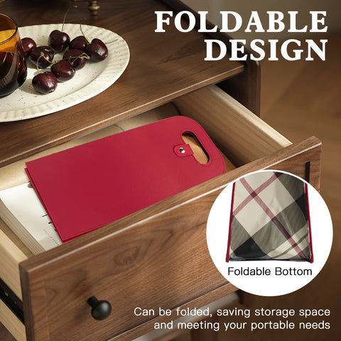 2-Bottle Leather Wine Tote Bag Protector Champagne Gift Bag with Handle For Gift